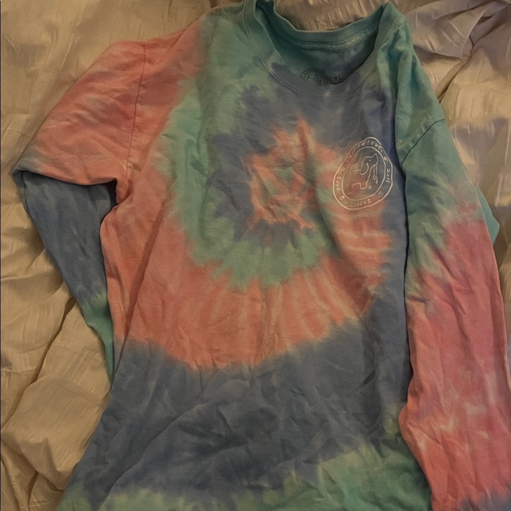 Puppie Love Tie-Dye Long Sleeve Shirt